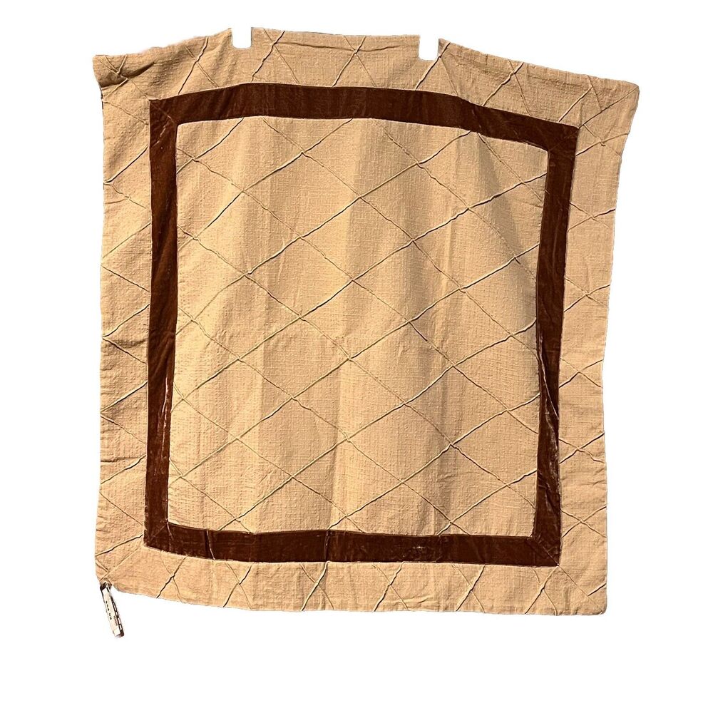 HIEnd Accents Santa Fe Bianca Euro Shams, Set Of 2, 27”x27”, NWT Textured Browns